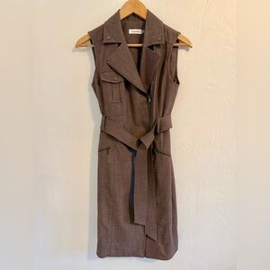 Calvin Klein Taupe Trench Dress